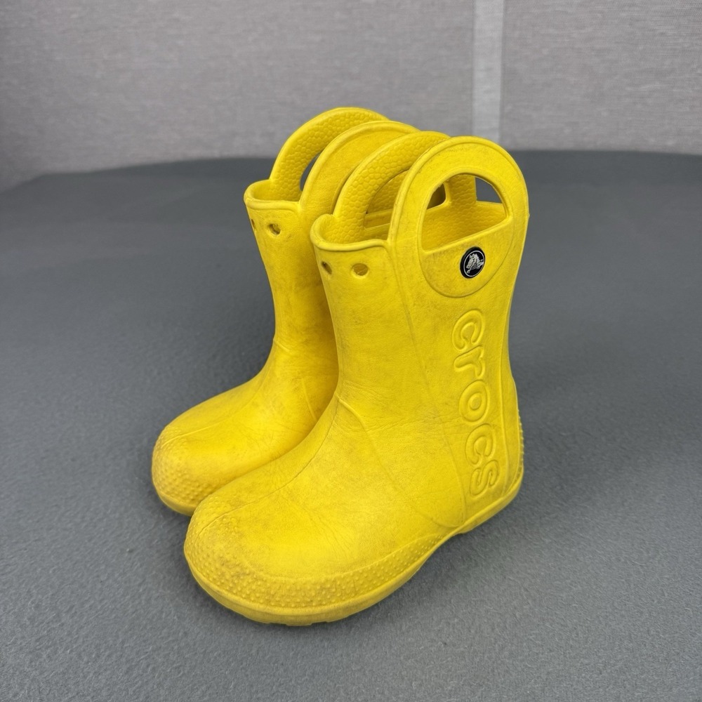 CROCS Kids' Bright Yellow Rain & Snow Boots